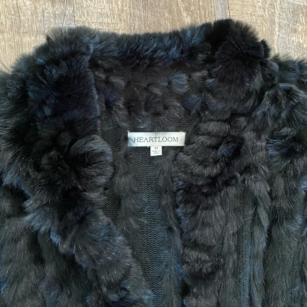 Heartloom Black Faux Fur Jacket - Picture 3 of 14